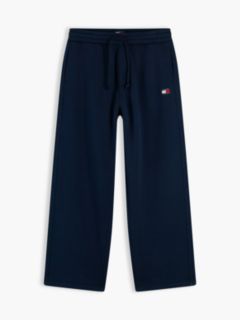 Tommy Badge Fleece Relaxed Joggers — Blue 5