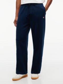 Tommy Badge Fleece Relaxed Joggers — Blue 1