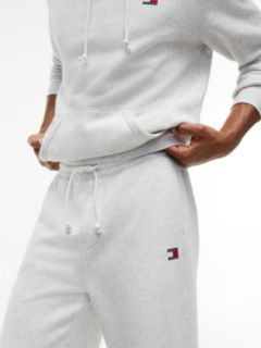 Tommy Badge Fleece Relaxed Joggers — Grey 3