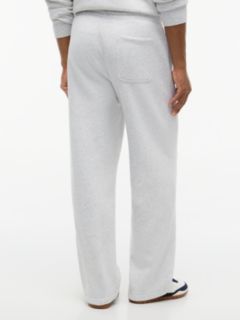 Tommy Badge Fleece Relaxed Joggers — Grey 4
