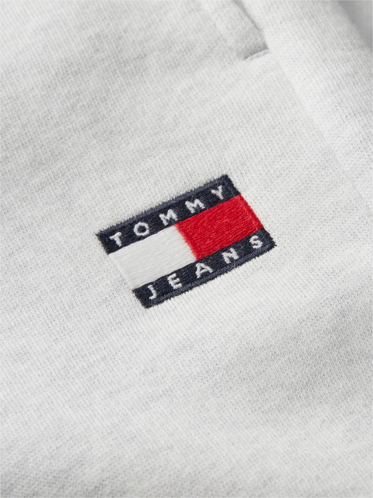 Tommy Badge Fleece Relaxed Joggers — Grey