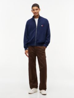 Heritage Logo Mélange Zip-Thru Jumper — Blue 2