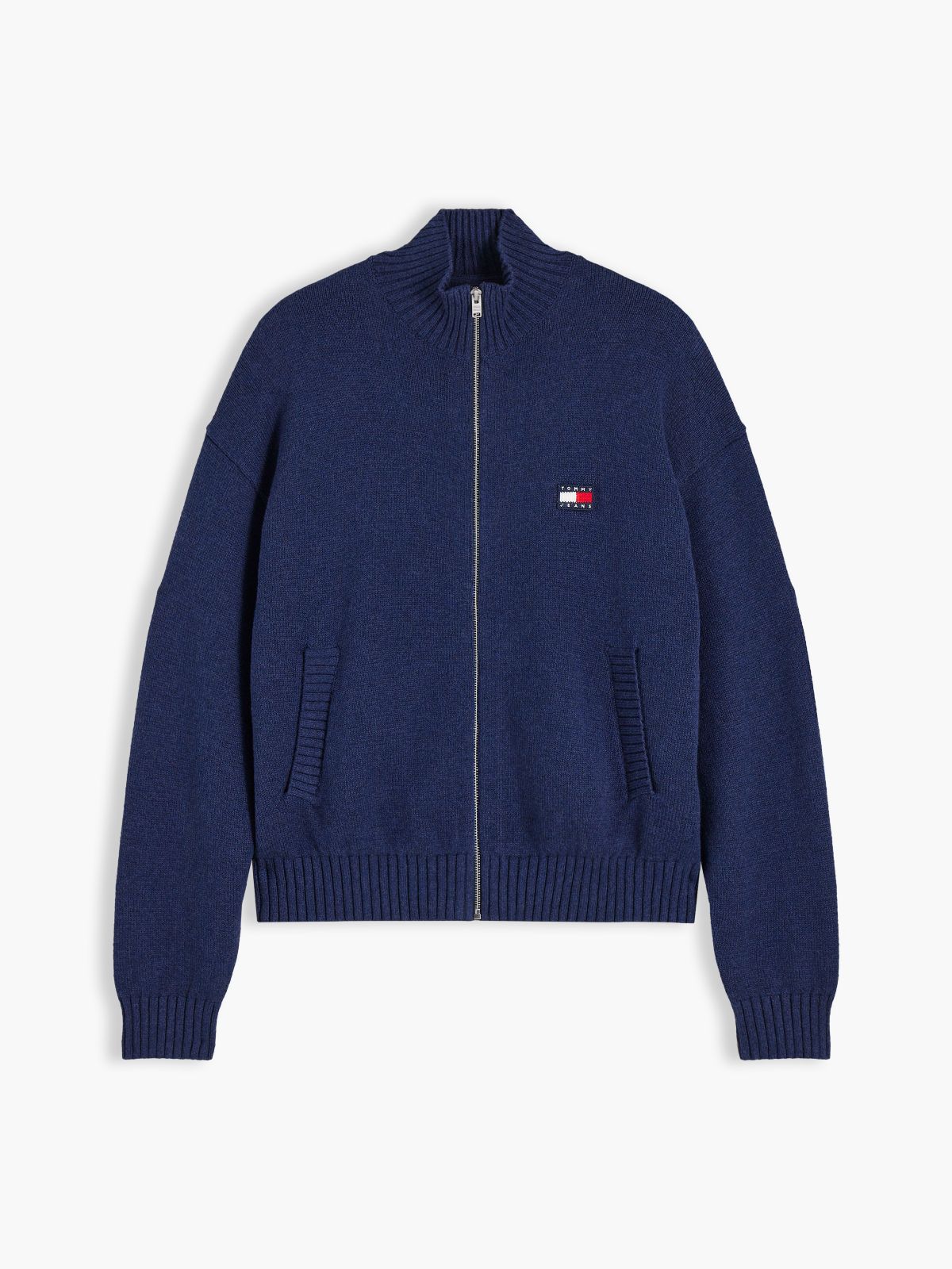 Heritage Logo Mélange Zip-Thru Jumper — Blue
