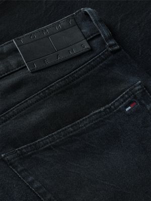 denim sonny tapered leg black jeans for men tommy jeans