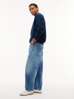 Ashton Barrel Twisted Seam Jeans — Denim 3