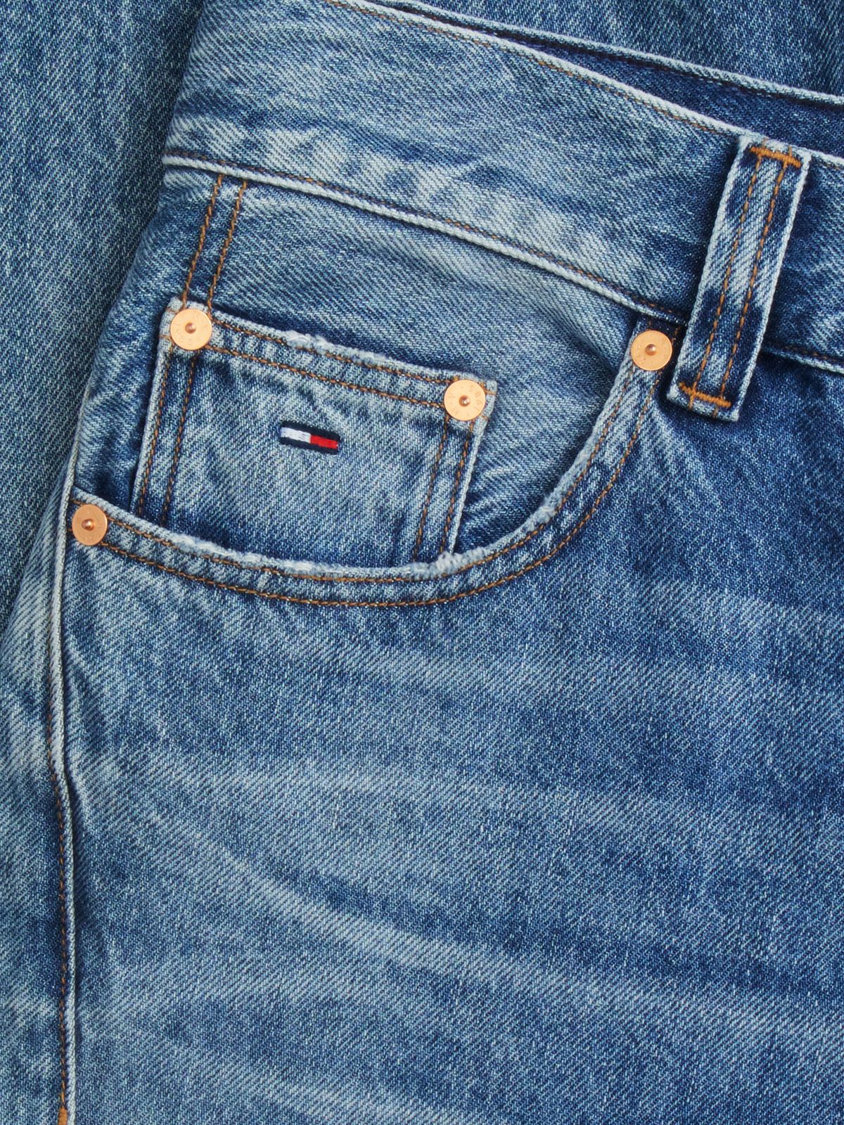 Ashton Barrel Twisted Seam Jeans — Denim