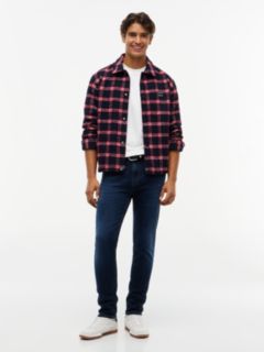 Austin Slim Tapered Flag Embroidery Jeans — Denim 2
