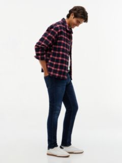 Austin Slim Tapered Flag Embroidery Jeans — Denim 3