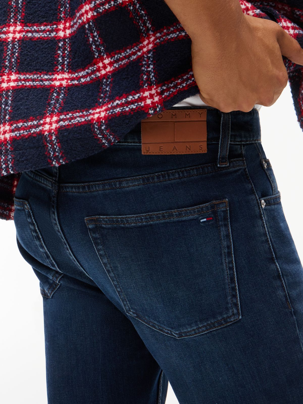 Austin Slim Tapered Flag Embroidery Jeans — Denim