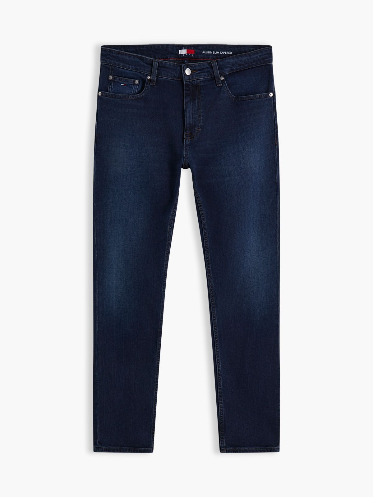 Austin Slim Tapered Flag Embroidery Jeans — Denim