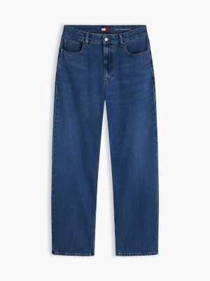 denim jaimie loose straight leg whiskered jeans for men tommy jeans