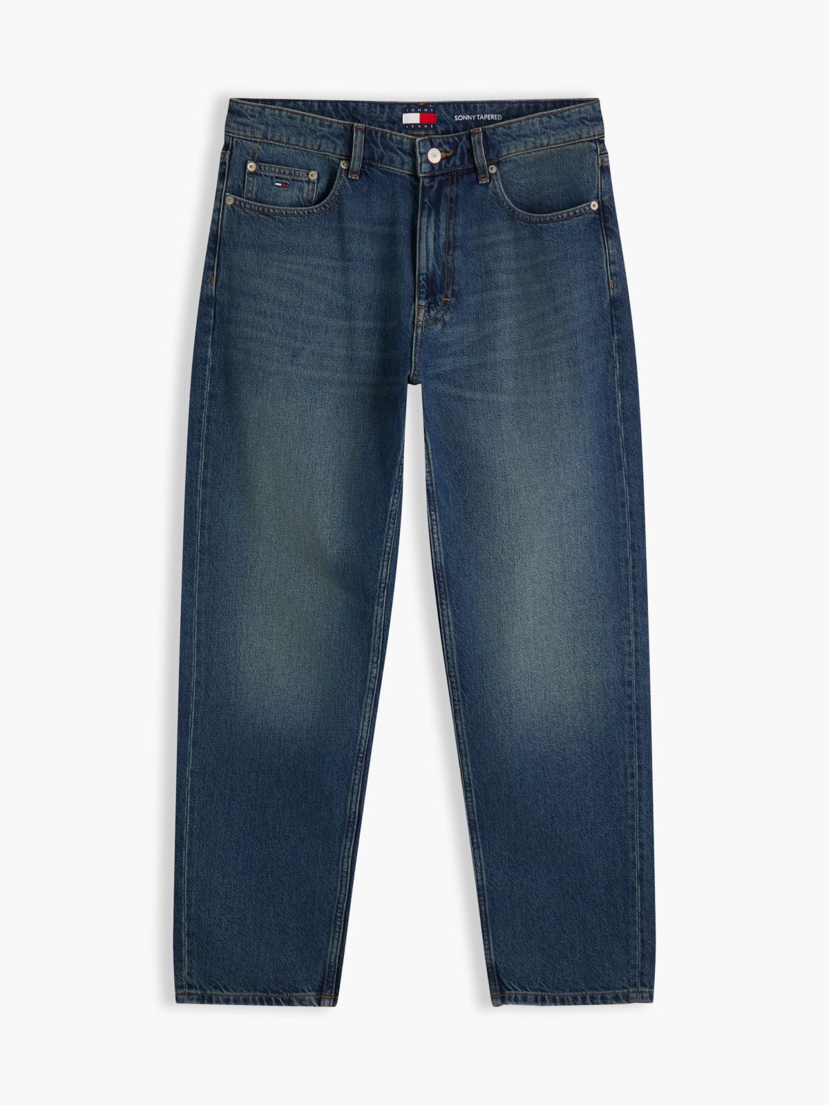 Sonny Tapered Leg Whiskered Jeans — Denim