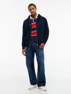Classic Logo Relaxed Zip-Thru Hoody — Blue 2