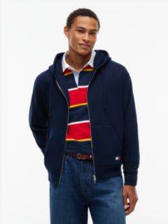 Classic Logo Relaxed Zip-Thru Hoody — Blue 1