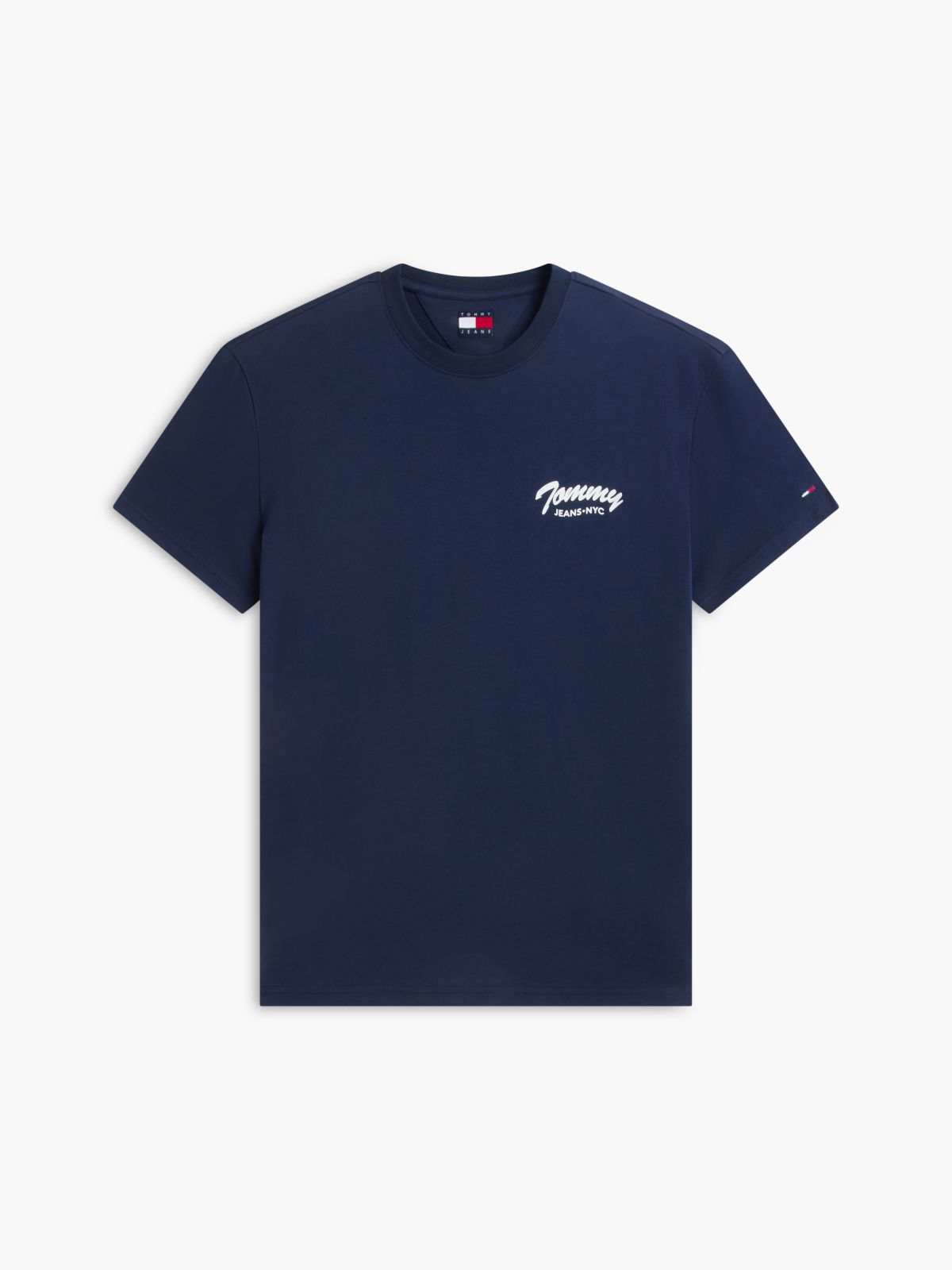 Logo Jersey Crew Neck T-Shirt — Blue