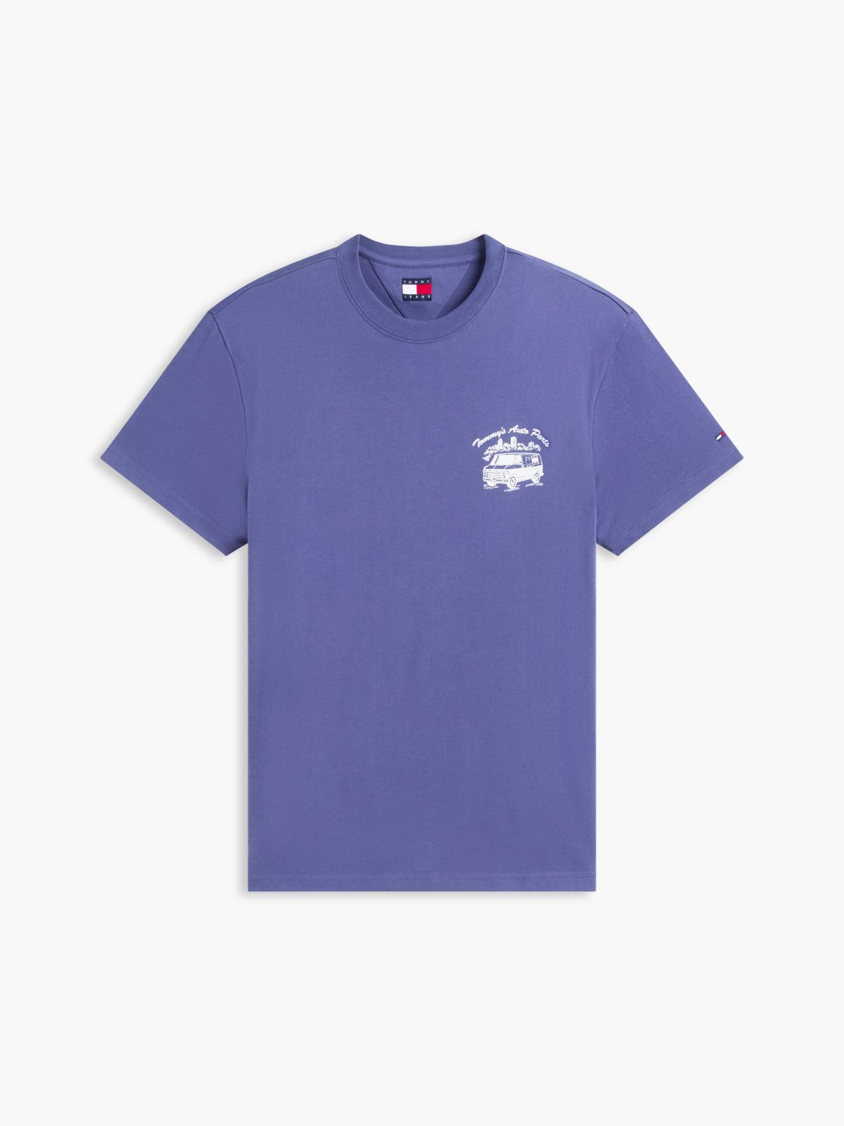 Logo Jersey Crew Neck T-Shirt — Blue