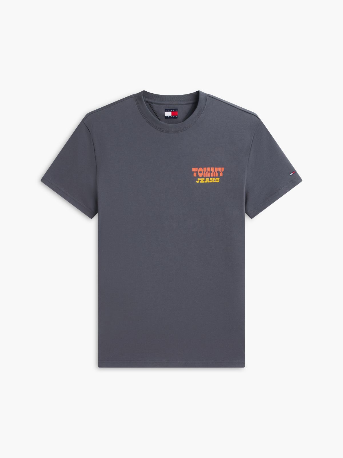 Logo Jersey Crew Neck T-Shirt — Grey