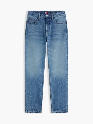 denim ryan slim straight leg faded jeans for men tommy jeans