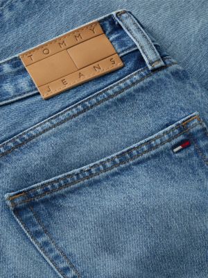 denim ryan slim straight leg faded jeans for men tommy jeans