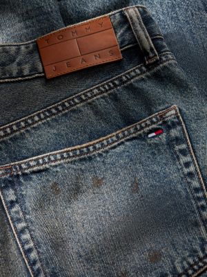 denim otis regular straight leg whiskered jeans for men tommy jeans