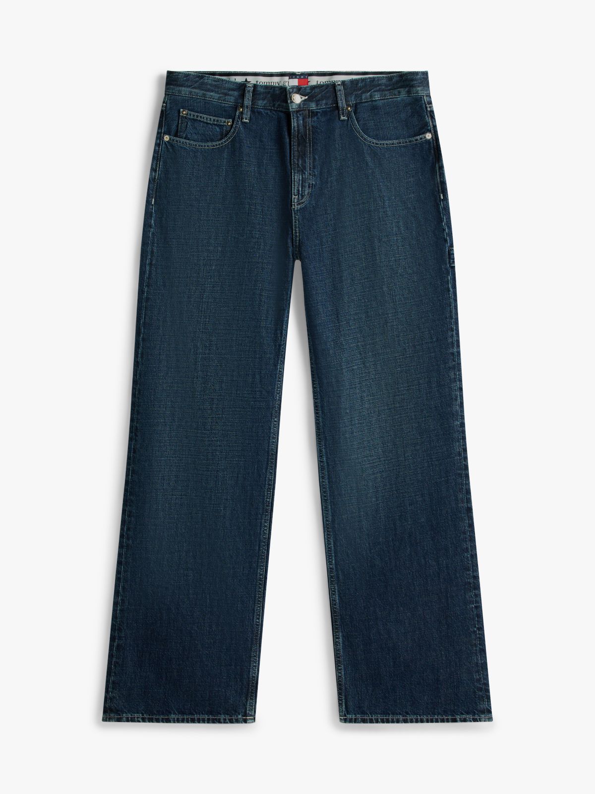 Tommy Girl Low Rise Relaxed Straight Leg Jeans — Blue