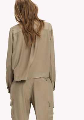 Chemise Femme Scottage En Lin Blanc - Taille 44, Manches 3/4, Occasion Très Bon état