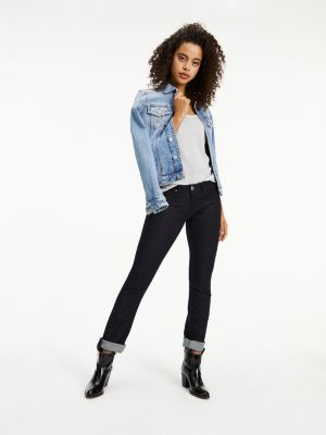 Mid Rise Straight Leg Jeans Denim Tommy Hilfiger