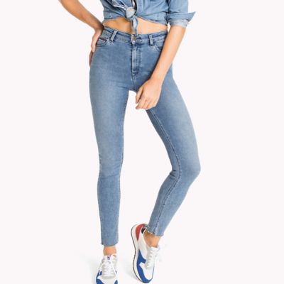 tommy hilfiger high rise skinny santana jeans