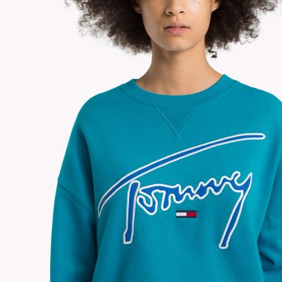 tommy hilfiger signature crew neck sweatshirt