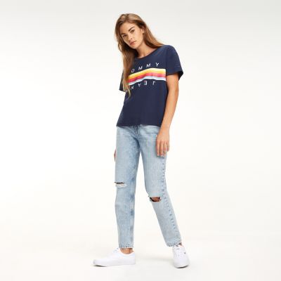 tommy hilfiger crop t shirt