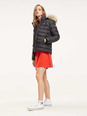 tommy hilfiger tjw essential hooded down jacket