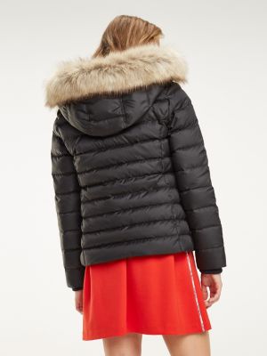 tommy hilfiger tjw essential hooded down coat