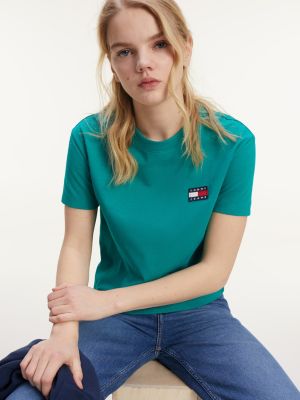 Tommy Badge Crew Neck T-Shirt | GREEN 