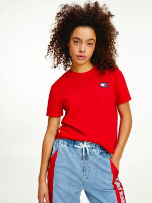 red tommy hilfiger t shirt