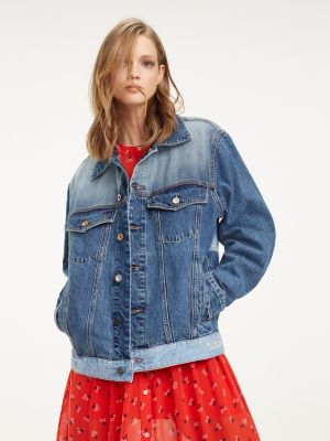 tommy jeans oversized trucker jacket