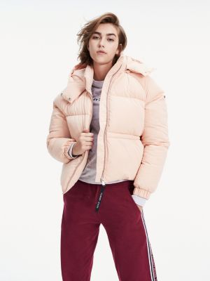 Hooded Puffer Jacket | PINK | Tommy Hilfiger