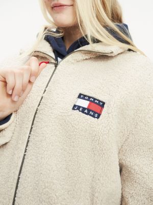 tommy hilfiger oversized teddy fleece