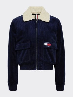 tommy jeans sherpa bomber