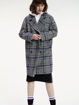 tommy hilfiger check coat