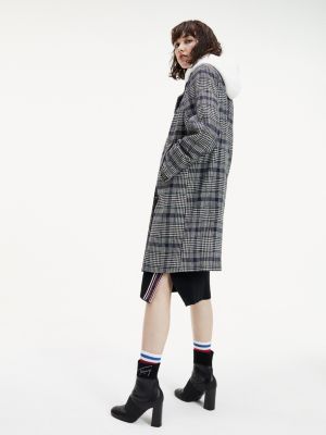 tommy hilfiger check coat