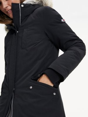technical down jacket tommy black