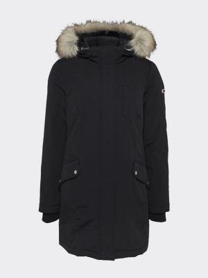 technical down jacket tommy black