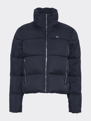 tommy hilfiger black puffer