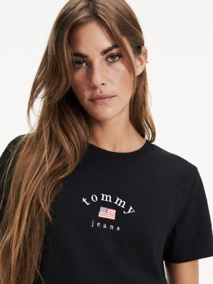 black tommy t shirt