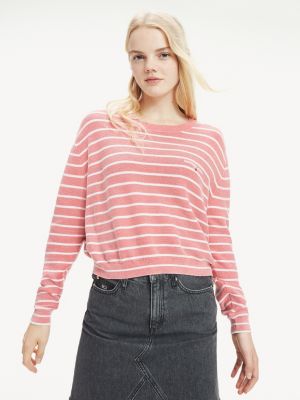 pink tommy jeans jumper