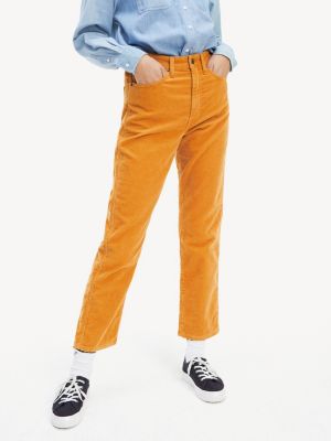 tommy hilfiger yellow pants