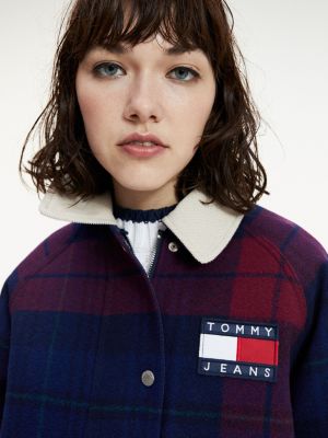 tommy hilfiger check coat