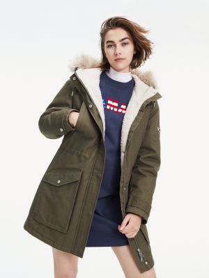 tommy jeans soft lined parka