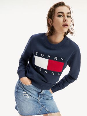 tommy cropped sweatshirt