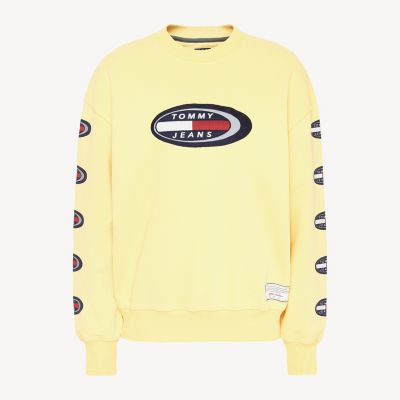 tommy jeans sweatshirt yellow